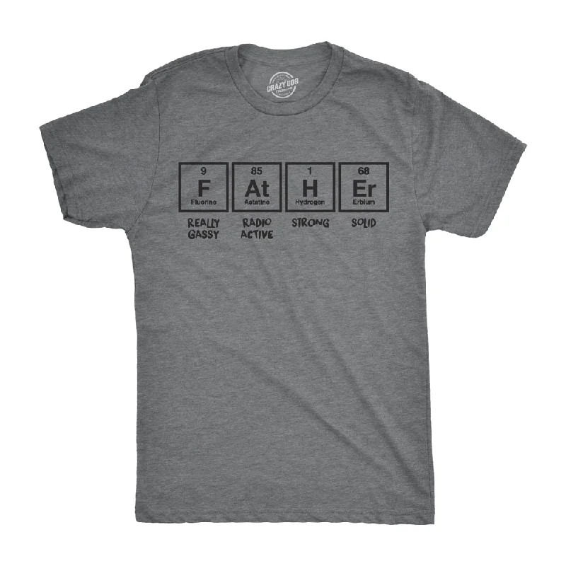 Men's off-road shirts-Father Periodic Table Men's T Shirt