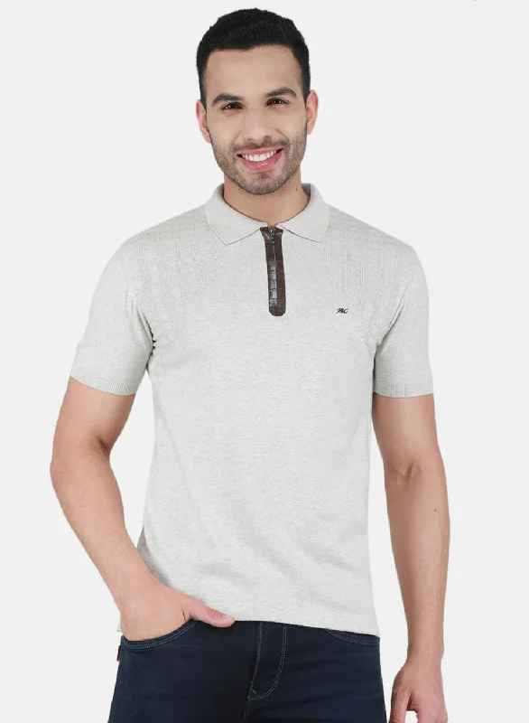 modern short sleeve shirts for everyday wear -Men Multi Color Solid T-Shirt