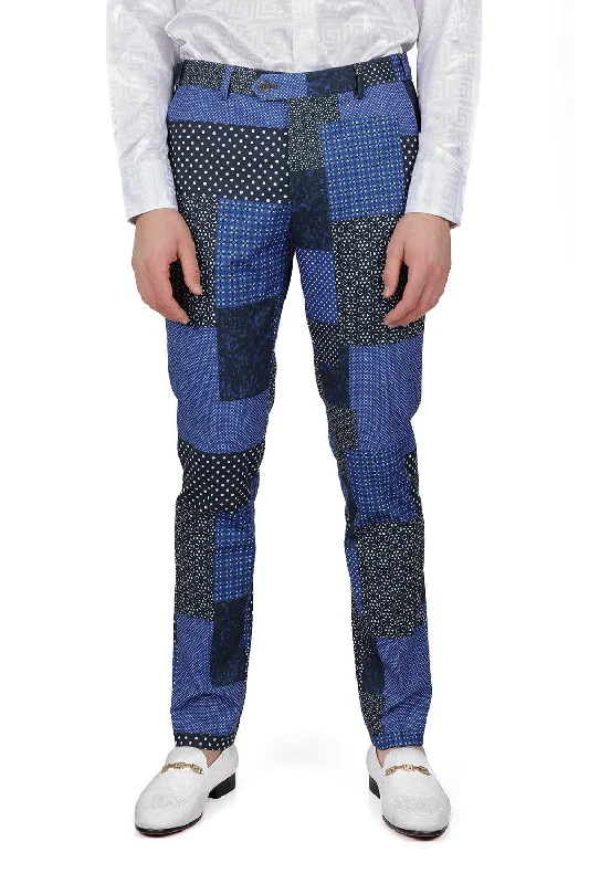 Men's pants for bar nights-LODGE QUILT PLAID Pants