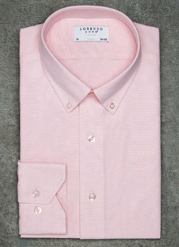 Men's showstopper shirts-Alexander in Pink Oxford Shirt