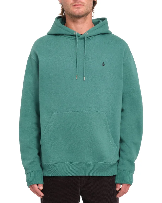 Men's pants for balmy climates-Single Stone Pullover Hoodie - Sea Green