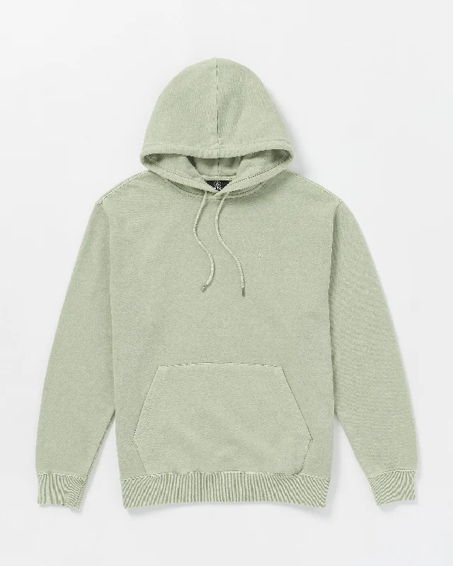 Men's pants with fresh comfort-Single Stone Pullover Hoodie - Green Tea