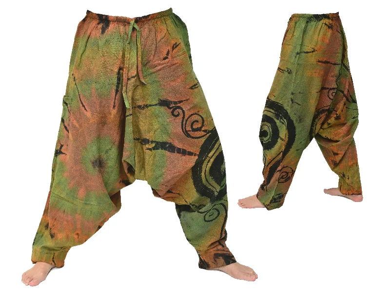 Men's pants for understated looks-Tie Dye Harem Pants Lounge Pants Yoga Pants Men Women