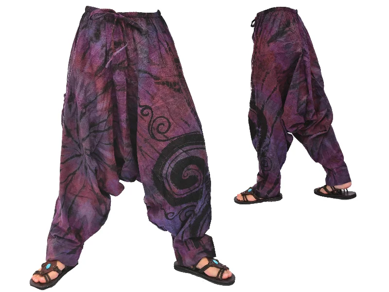 Men's pants with new style-Tie Dye Harem Pants Lounge Pants Yoga Pants Men Women