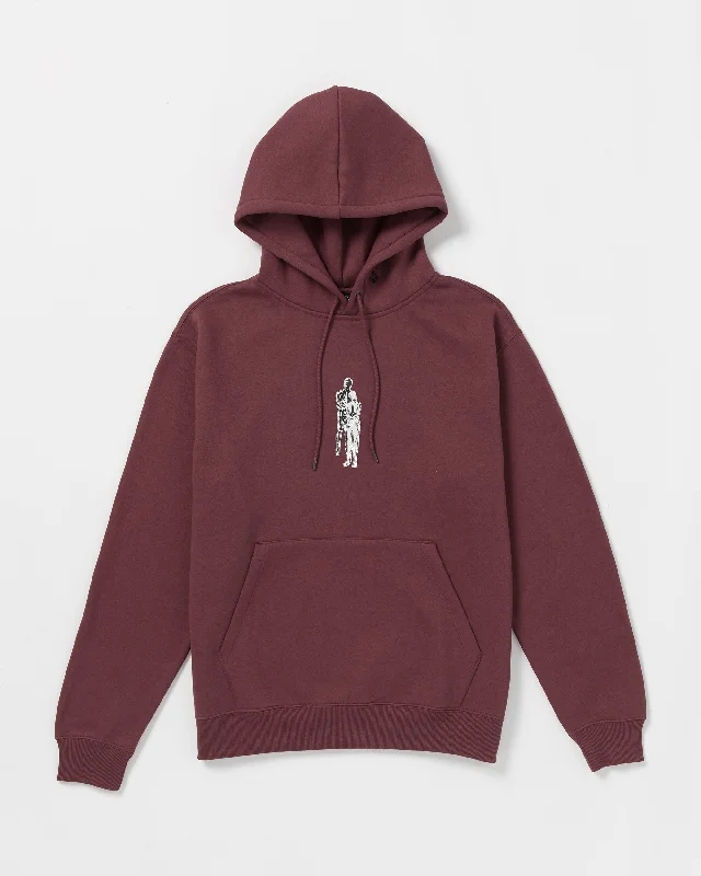 Men's pants for trekking-Watanite Pullover Hoodie - Merlot