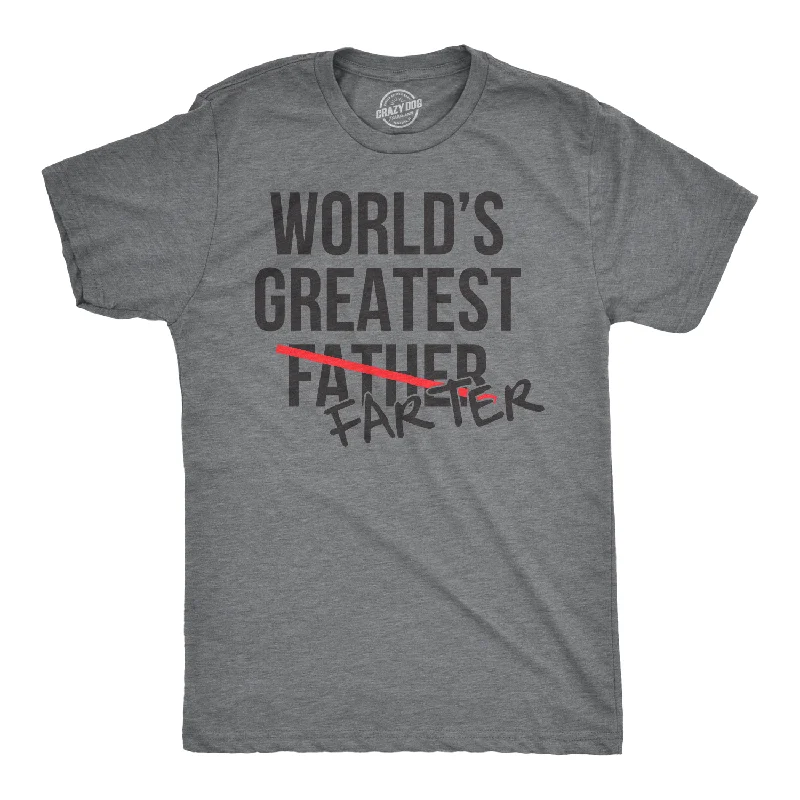 Men's gym-ready shirts-World's Greatest Farter Father Men's T Shirt