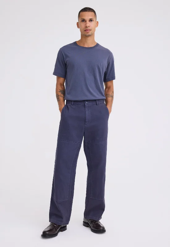 Men's pants with quirky patterns-Zane Cotton Denim Pant - Sly Blue