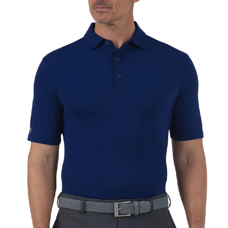 stylish and comfortable short sleeve shirts for men -IBKUL Mens Solid Polo Shirt - Ink