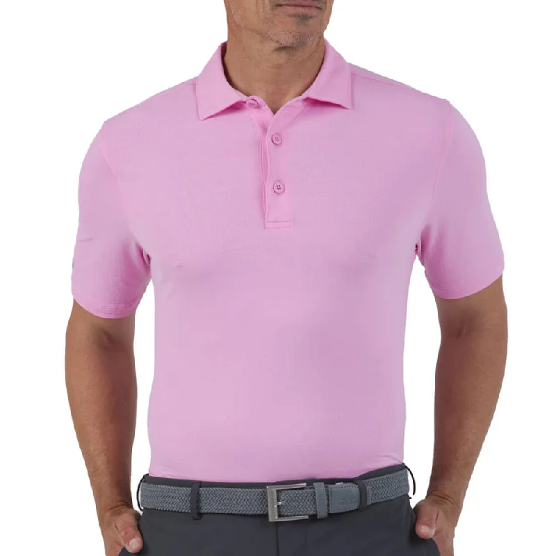 trendy summer short sleeve shirts for men -IBKUL Mens Solid Polo Shirt - Light Pink