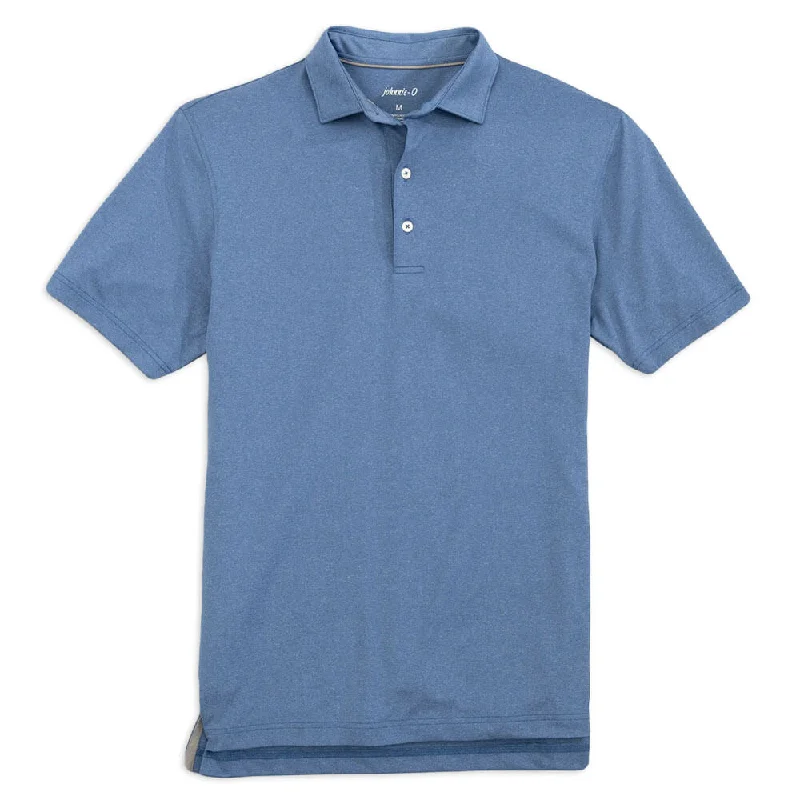 trendy summer short sleeve shirts for men -Johnnie-O Birdie Prep-Formance Polo Shirt - Lake