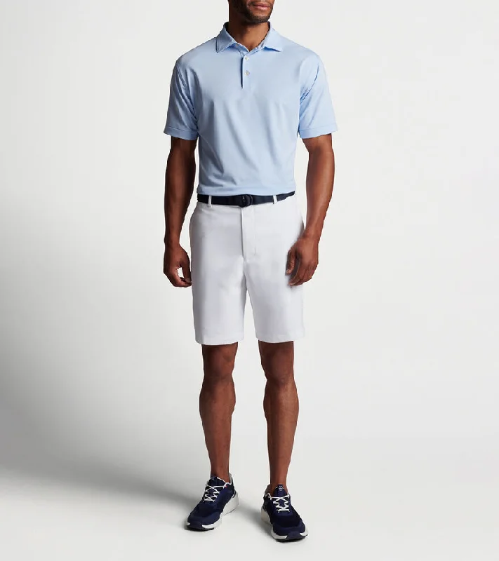 affordable summer short sleeve shirts for men -Peter Millar Jubilee Stripe Stretch Jersey Polo Shirt - Cottage Blue*