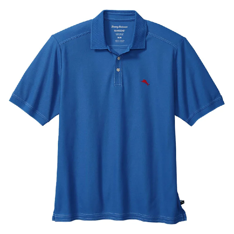 affordable short sleeve t-shirts for casual wear -Tommy Bahama Islandzone Emfielder 2.0 Polo Shirt - Palace Blue